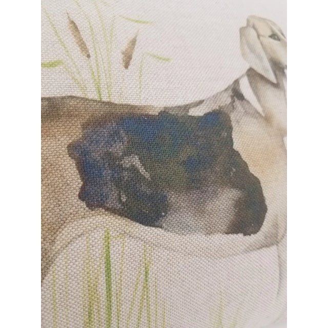 Textile Bolster Pillow of Dog - Made in Wales For Sale - Image 7 of 11