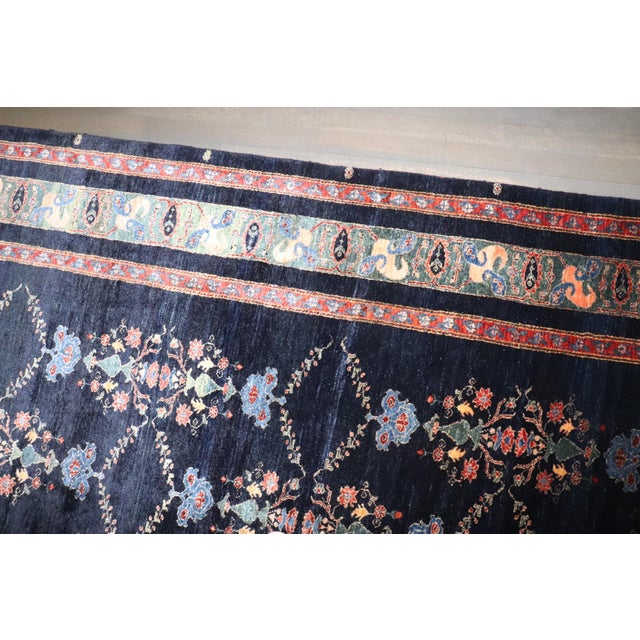 Blue Early 21st Century Stunning Persian Kashkuli Wool Rug Rug - 8'3" x 11'1" For Sale - Image 8 of 12