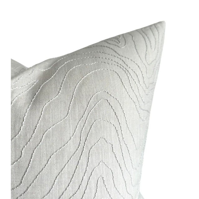 ⭐️ Ships Same Business Day On the Front: Formation Woven Fabric On the Back: Coordinating Ivory Linen Fabric All pillow...