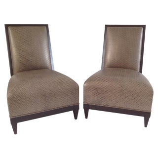 Donghia Panama Occasional Chairs - A Pair For Sale