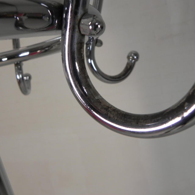 Metal Freestanding Coat Rack with 6 Double Hooks from Tubax, 1950s For Sale - Image 7 of 18