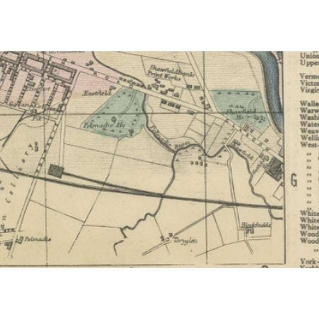 Large Victorian Glasgow City Map by George W. Bacon, 1885 For Sale - Image 9 of 12