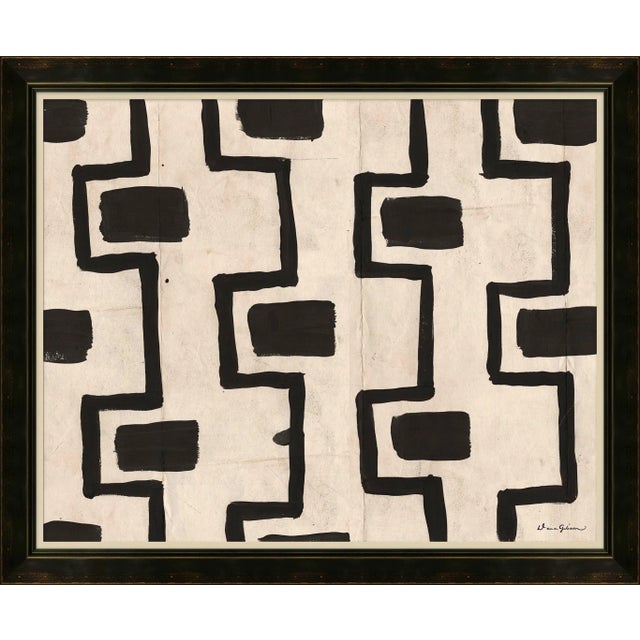 Mala Cloth in White By Dana Gibson, Framed Art Print For Sale