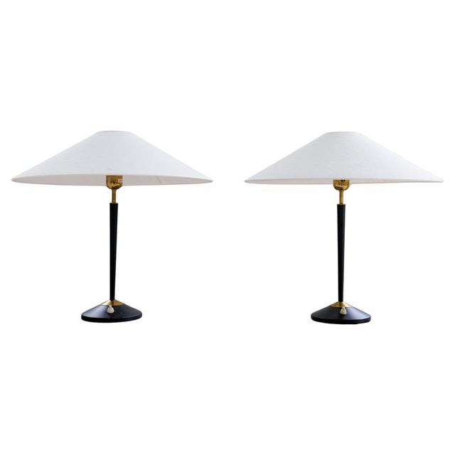 Mid-Century Modern Table Lamps in Brass and Cast Iron from Asea, 1950s, Set of 2 For Sale - Image 15 of 15