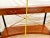 Vintage Ethan Allen Sofa Console Table, Regency Neo Classical, Cherry, Brass X Stretcher For Sale - Image 10 of 14