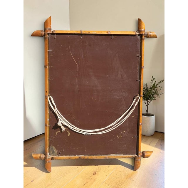 20th Century Mirror in Turned Wood in the style of Bamboo, 1890s For Sale - Image 5 of 7