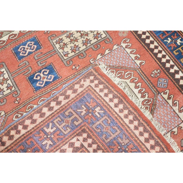 Traditional Antique Kazak Rug 5'5'' x 8'6'' For Sale - Image 3 of 12
