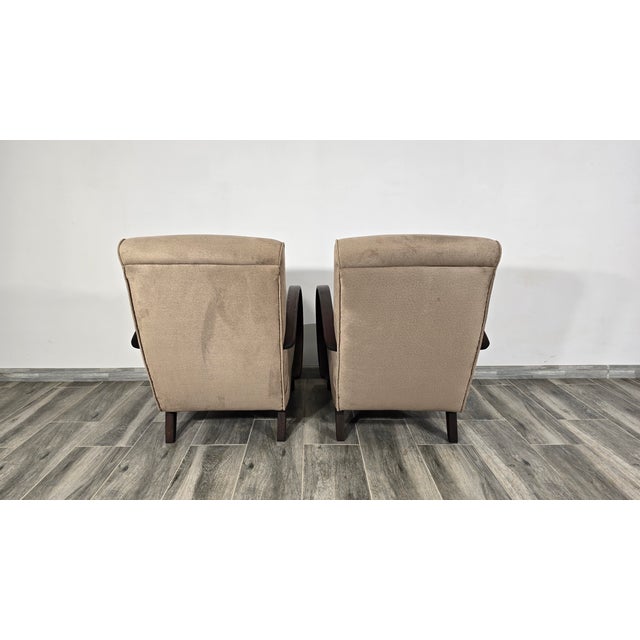 Set of Armchairs by Jindrich Halabala, 1940s For Sale - Image 9 of 11