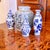 Group of Chinese Blue and White Porcelain Ginger Jars and Vase- 4 Pieces For Sale - Image 6 of 13