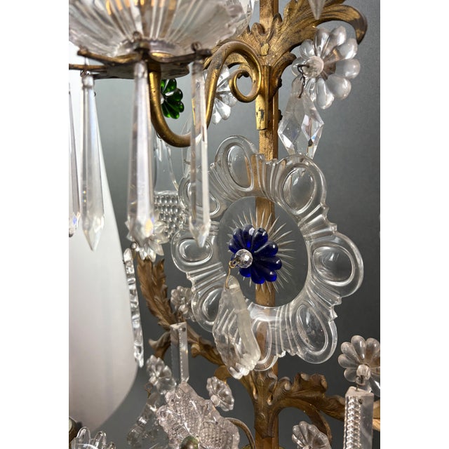 Louis XVI Gilded Bronze Crystal Pinwheel Candelabra, Set of 2 For Sale - Image 14 of 18