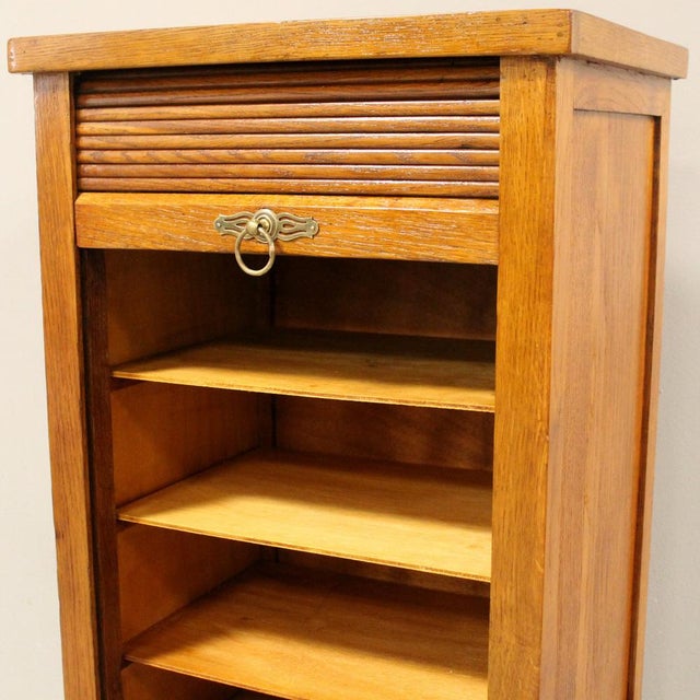 Vintage Filing Cabinet in Oak, 1920s For Sale - Image 9 of 16