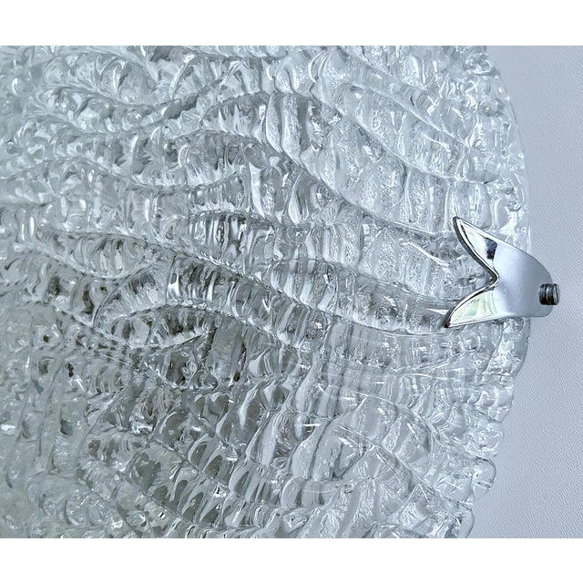 Large Glass Flush Mount from Kaiser-Leuchten, 1970s For Sale - Image 6 of 12