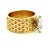 1970s FJG 14k Gold Basket-Weave Ring With Marquise Diamond, Size 5 For Sale - Image 4 of 14