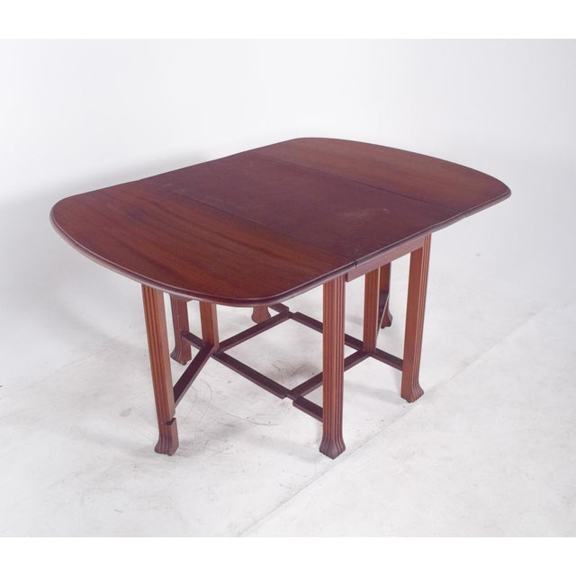 Antique European Flip Flap Oval-Top Table For Sale - Image 10 of 12