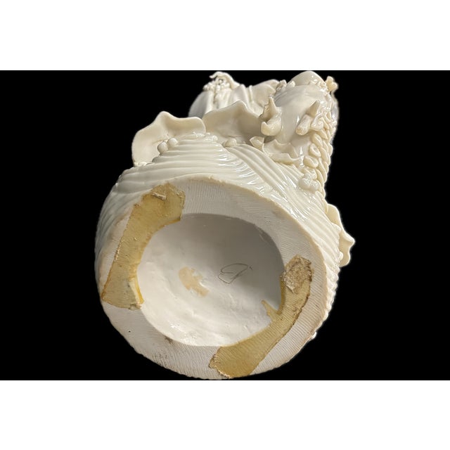 Chinese Blanc-De-Chine Porcelain Figure of Guanyin For Sale - Image 10 of 11