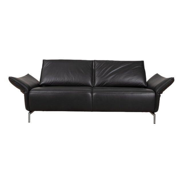 Vanda 2-Seater Sofa in Anthracite Leather from Koinor For Sale
