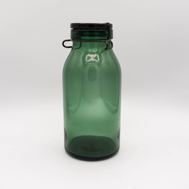 Mid-Century Modern Vintage Swiss 1.5 L Preserving Jar from Bülach Glas, 1930s For Sale - Image 3 of 10
