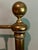 Pair of Antique Victorian Brass Twin Beds With Original Cast Iron Dovetail Rails For Sale - Image 13 of 17