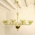 1980s 1980s Large Mid Century Modern Green Murano Glass Chandelier For Sale - Image 5 of 12