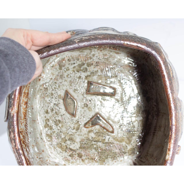 Ceramic Barry Unitas Barnes Studio Pottery Planter For Sale - Image 7 of 7