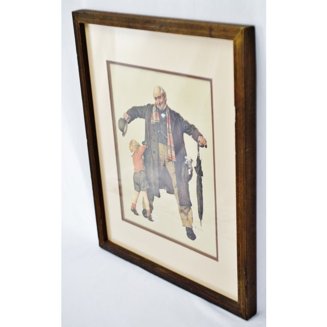 Vintage Framed Norman Rockwell Print the Gift Chairish