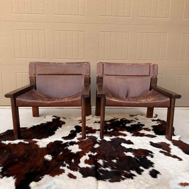 Coffee Pair of Sergio Rodrigues for Oca Lounge Chairs For Sale - Image 8 of 11