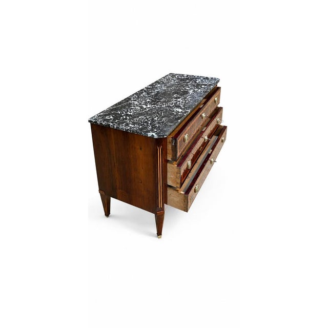 Stone Directoire-Style Commode with Drawers For Sale - Image 7 of 18