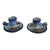 Pair of Vintage Alcobaça Portuguese Pottery Candle Holders For Sale