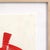 2020s The Red Dress 9 - Framed Original Red Abstract Figurative Ink Painting on French Linen Paper For Sale - Image 5 of 9