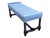 Sky Blue 1970s Jacobean Revival Barley Twist Velvet Upholstered Bench For Sale - Image 8 of 11