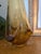 Viking Glass Company Monumental 28” Viking Amber Swung Glass Drape Vase | Mid 20th Century Sculptural Statement For Sale - Image 4 of 9