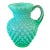 Vintage Fenton Hobnail Uranium Glass Pitcher For Sale