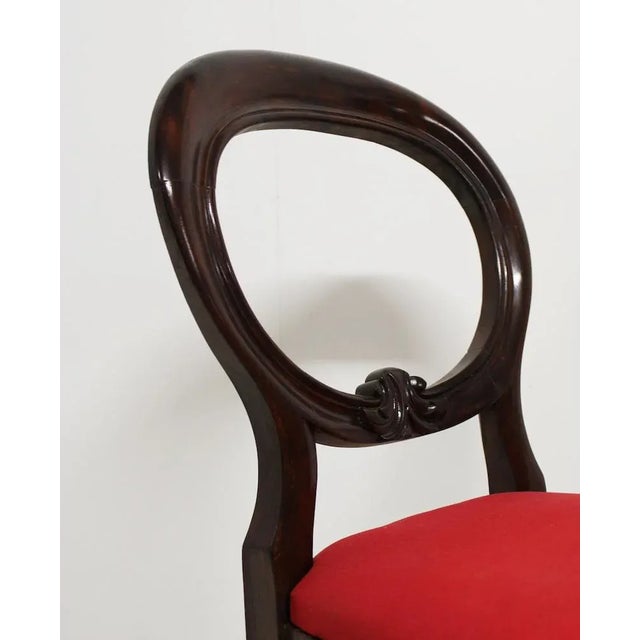 Wood Dining Chair, Italy, Late 19th Century For Sale - Image 7 of 8