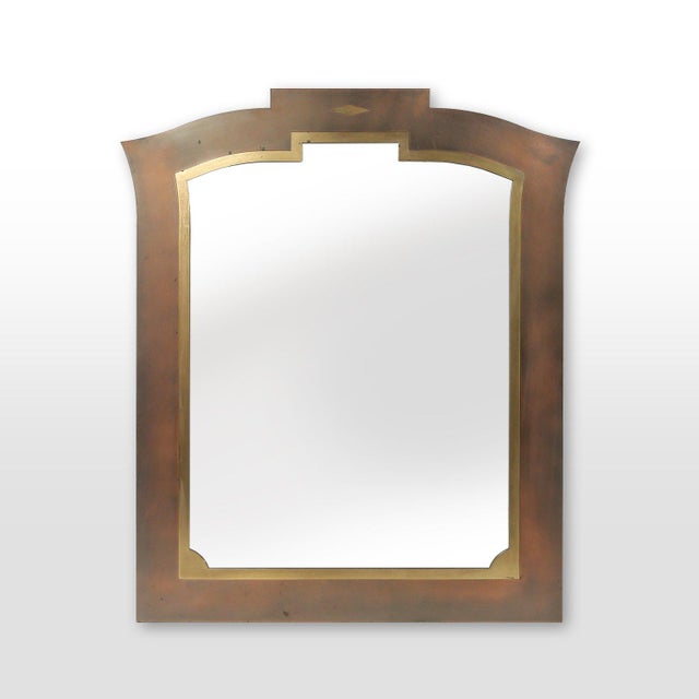 Graphical Mirror from Belgo Chrome, Belgium, 1980s For Sale - Image 11 of 11