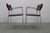 Mid-Century Modern Armchairs in Leather & Chrome from Arper, 1980s, Set of 6 For Sale - Image 15 of 18