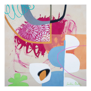 Contemporary Abstract Acrylics/Mixed Media on Canvas "Amelia" by Carolina Alotus