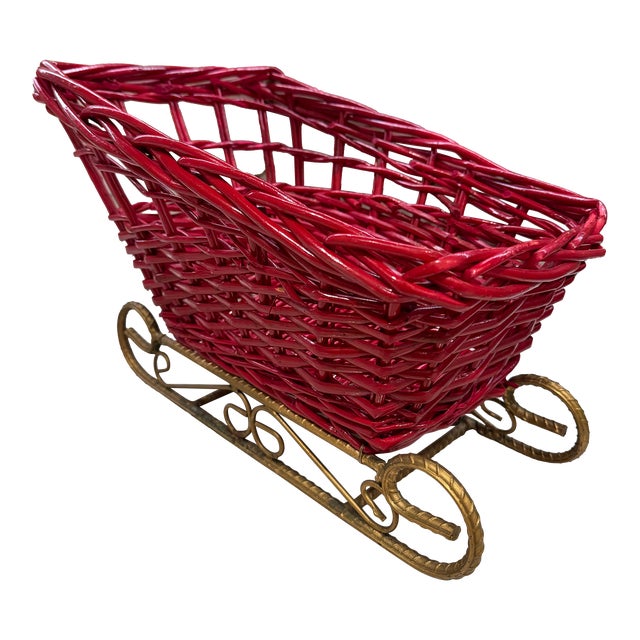 Rattan & Metal Sled,Ornament For Sale