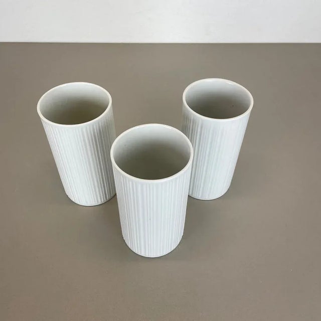 Op Art Porcelain Vases by Melitta All, Germany, 1970s, Set of 3 For Sale - Image 9 of 16