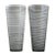 Mid-Century Modern Vennini E Co.Carlo Scarpa Two Cone Shape Black Stripe Glass Vases For Sale - Image 3 of 3