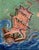 Textured Acrylic Painting on Canvas by Serg Graff, "Scarlet Sails", Seascape Coa For Sale In Jacksonville, FL - Image 6 of 10