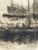 Black Ludovico Cavaleri (1867-1942) Fishing Boats in Harbor Etching Venice, Italy Signed & Dated 1927 For Sale - Image 8 of 12