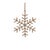 Kenneth Ludwig Chicago Jute Wrapped Metal Snowflake Oranment (Set of 12) For Sale - Image 4 of 5