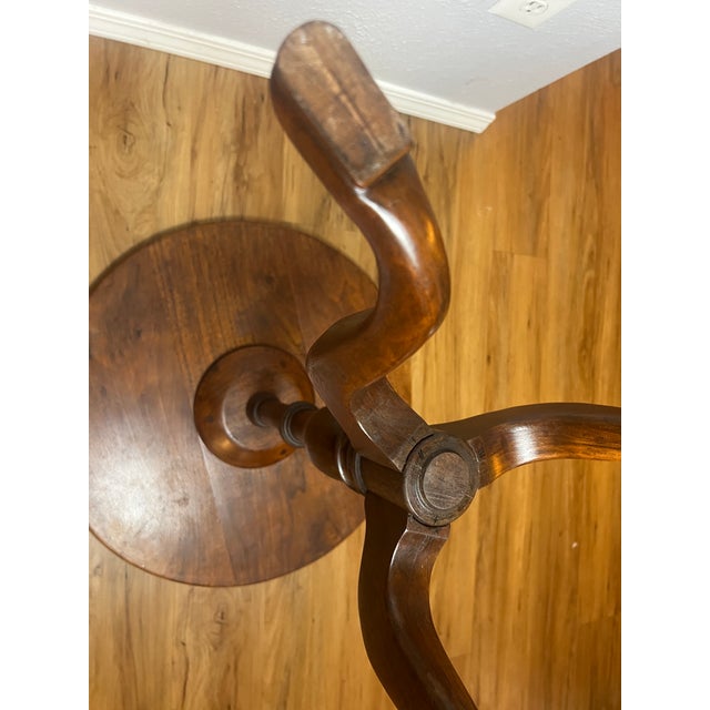Antique Mahogany Snake-Foot Tripod Candle Table, 19th Century, Regency Tradition For Sale - Image 16 of 16