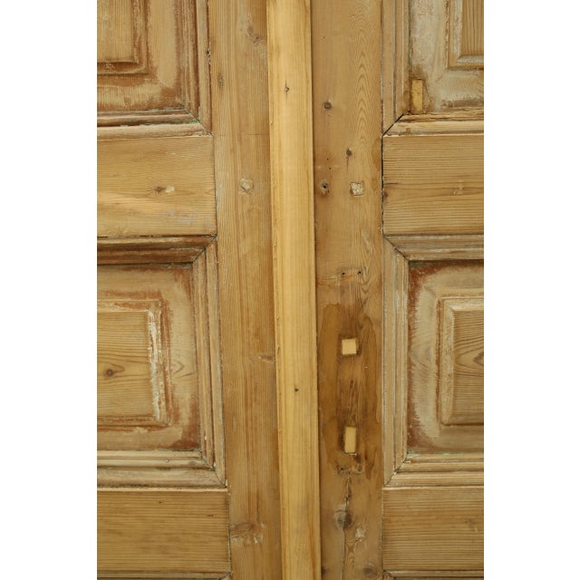 Rustic European Late 19th Century Double French Doors - a Pair For Sale - Image 3 of 4