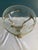 Mid-Century Modern Hollywood Regency Brass Ram Head Footed Glass Bowl For Sale - Image 3 of 6