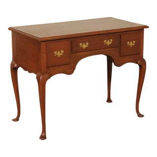 Vintage Queen Anne Style Cherry Writing Desk For Sale