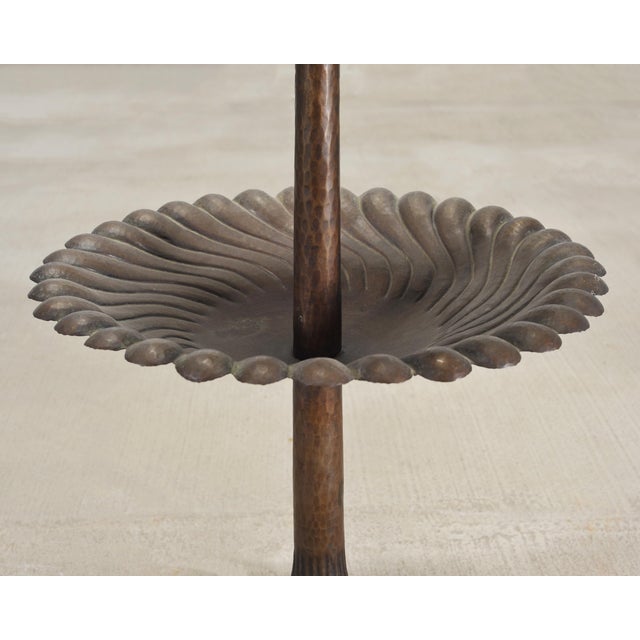 Patinated Bronze Three-Tier Muffin Dessert Stand or Display For Sale In Sacramento - Image 6 of 18