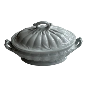 Antique White Ironstone Vegetable Serving Dish, Ceres Shape, Elsmore & Forster