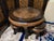 Mid-20th Century Hand-Carved Chinese Low Tea Table Set With 4 Nesting Stools & Matching Folding Screen - 6 Pieces For Sale - Image 4 of 12