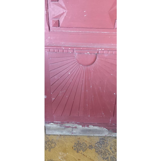 French Architectural Handmade Cherrywood Manoir Doors, 1890s, Set of 2 For Sale - Image 3 of 7